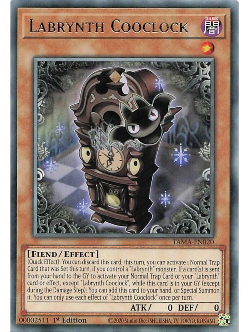Yu-Gi-Oh! TCG 2022 Labrynth Cooclock NM TAMA
